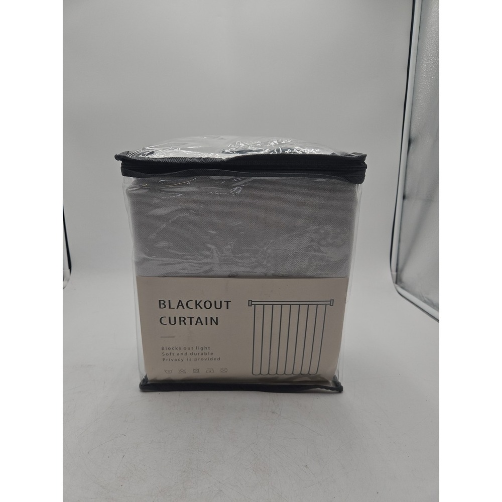 INOVADAY 100% Blackout Curtain 50w X96l  Pinch Pleated Linen Blackout  White
